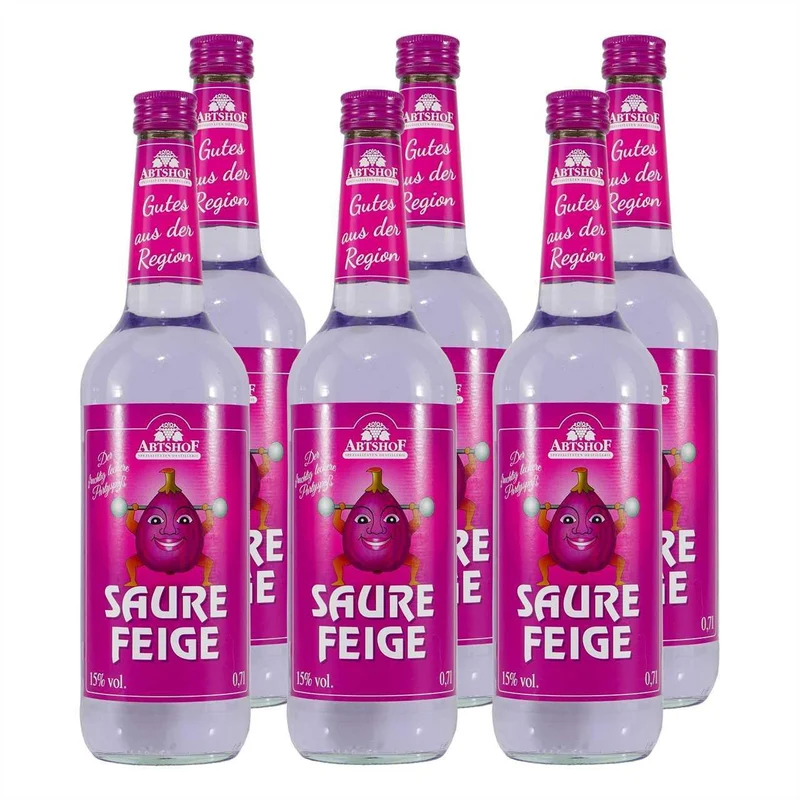Abtshof Saure Pflaume - Fruchlikör (6 x 0,7L)