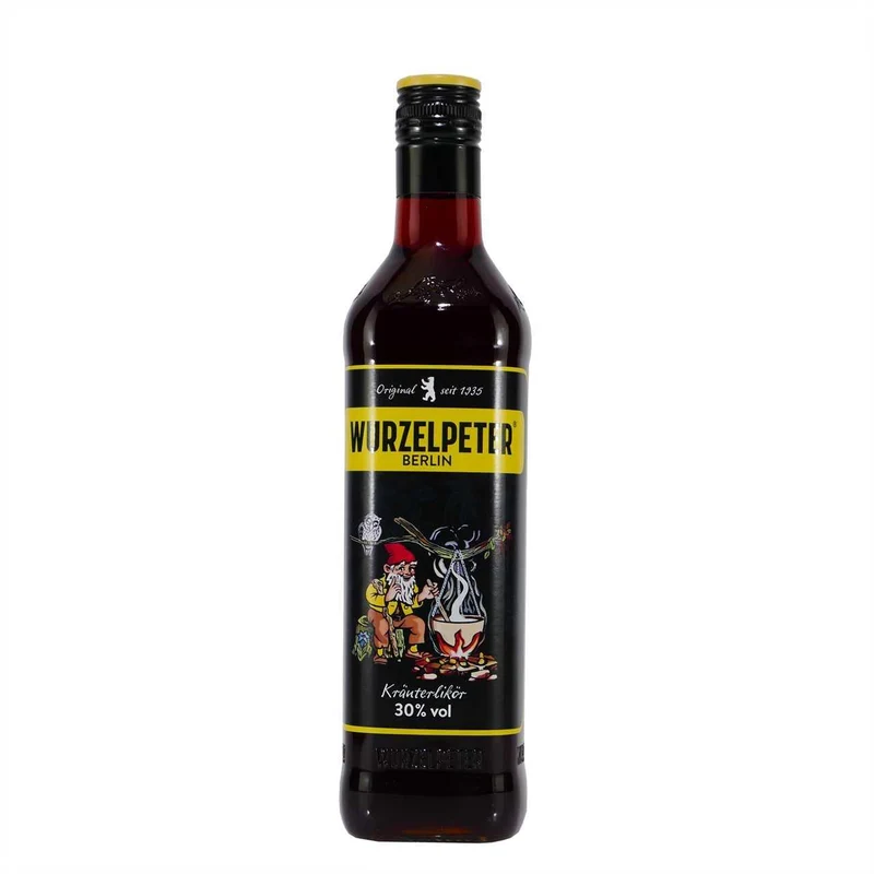 Wurzelpeter - Kräuterlikör mit Geschenk-Holzkiste