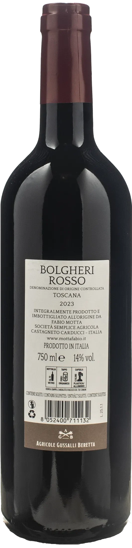 Fabio Motta Bolgheri Rosso Pievi 2023