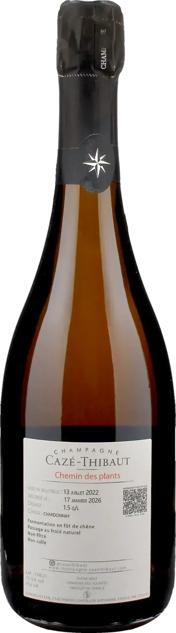 Caze Thibaut Champagne Extra Brut Chemin des Plants