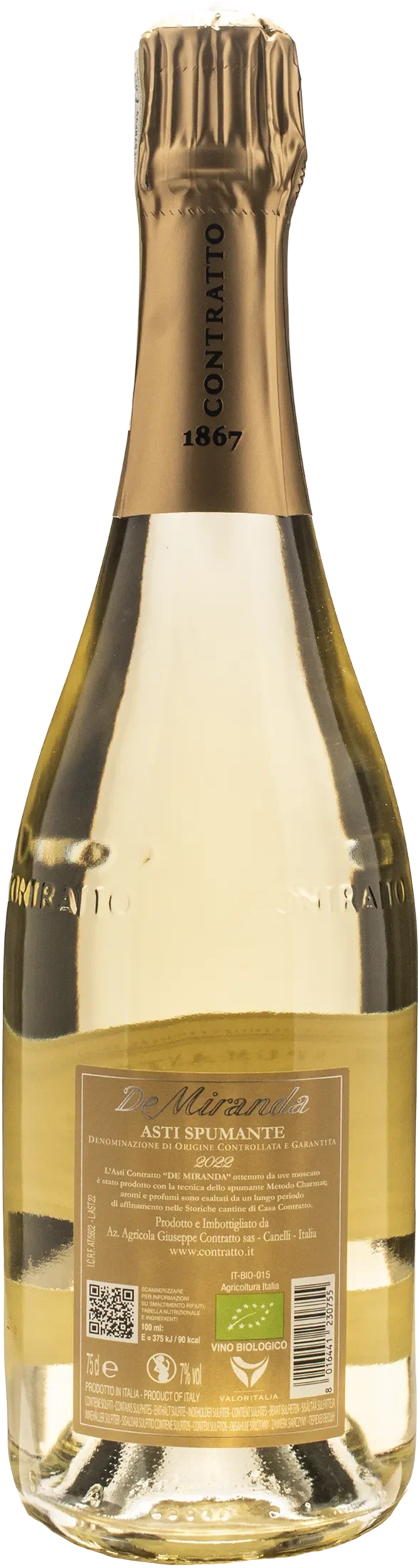 Contratto Asti Spumante De Miranda 2022