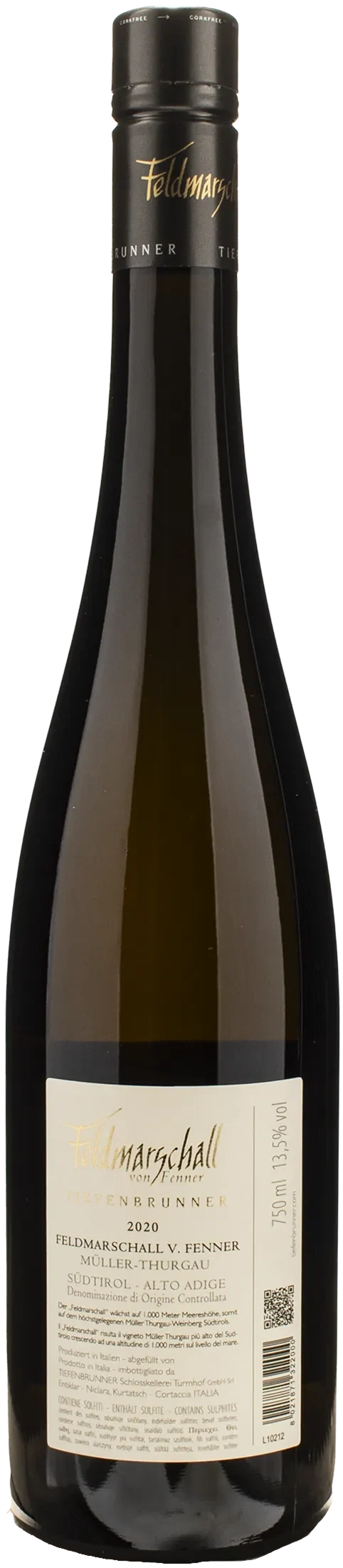 Tiefenbrunner Feldmarschall Von Fenner Muller Thurgau 2020