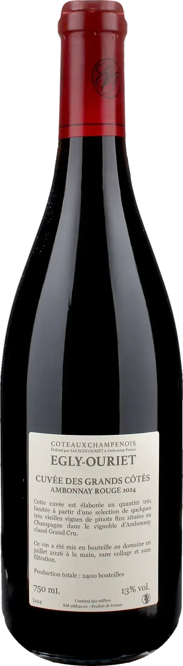 Egly Ouriet Coteaux Champenois Ambonnay Rouge Cuvee des Grands Cotes 2024