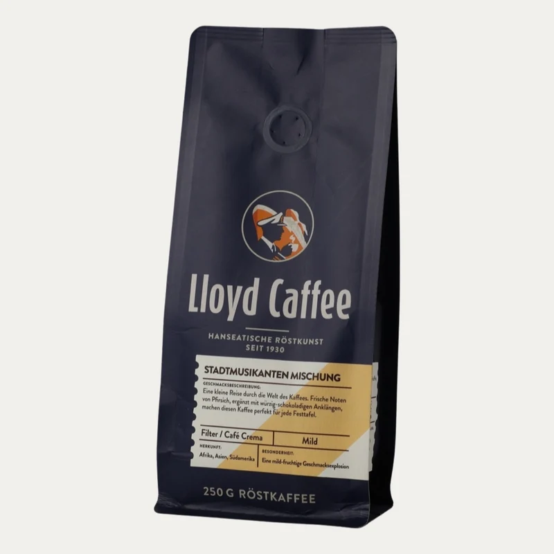Lloyd Caffee – Stadtmusikanten Mischung – ganze Bohne 250 g