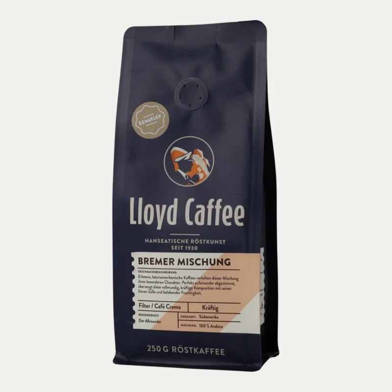Lloyd Caffee – Bremer Mischung – ganze Bohne 250 g