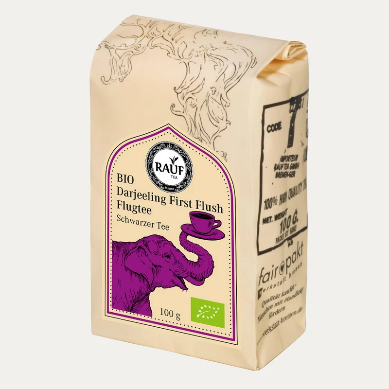 Bio Darjeeling First Flush Flugtee – Rauf Tee – 100 g