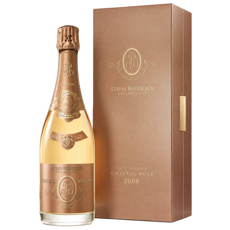 Louis Roederer, Louis Roederer Cristal Rose 2008 GIFTBOX Late Release