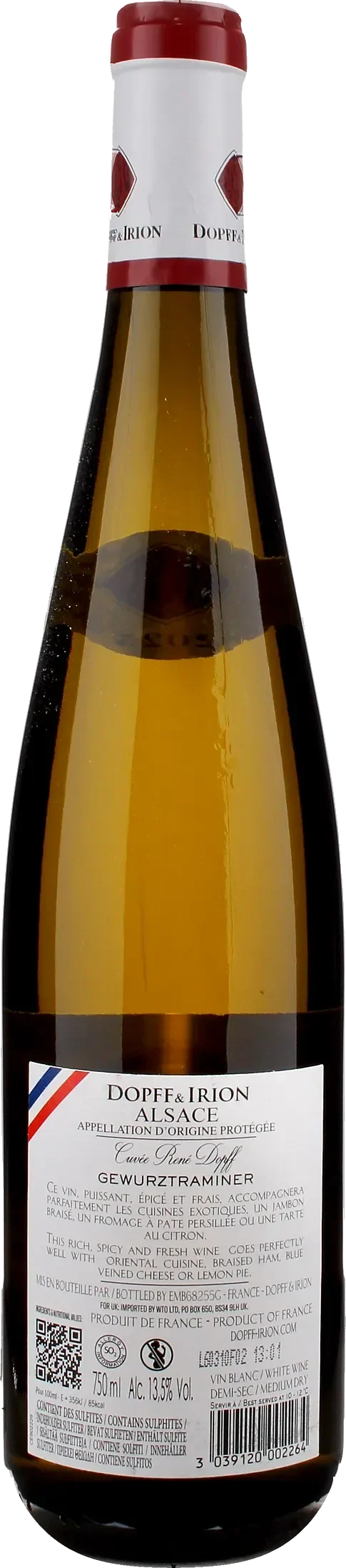Dopff & Irion Alsace Gewurztraminer Cuvee Rene Dopff 2025