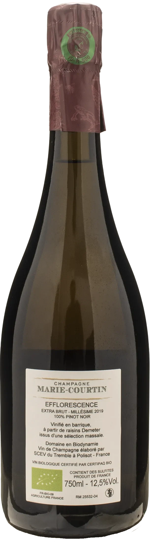 Marie Courtin Champagne Extra Brut Efflorescence 2019
