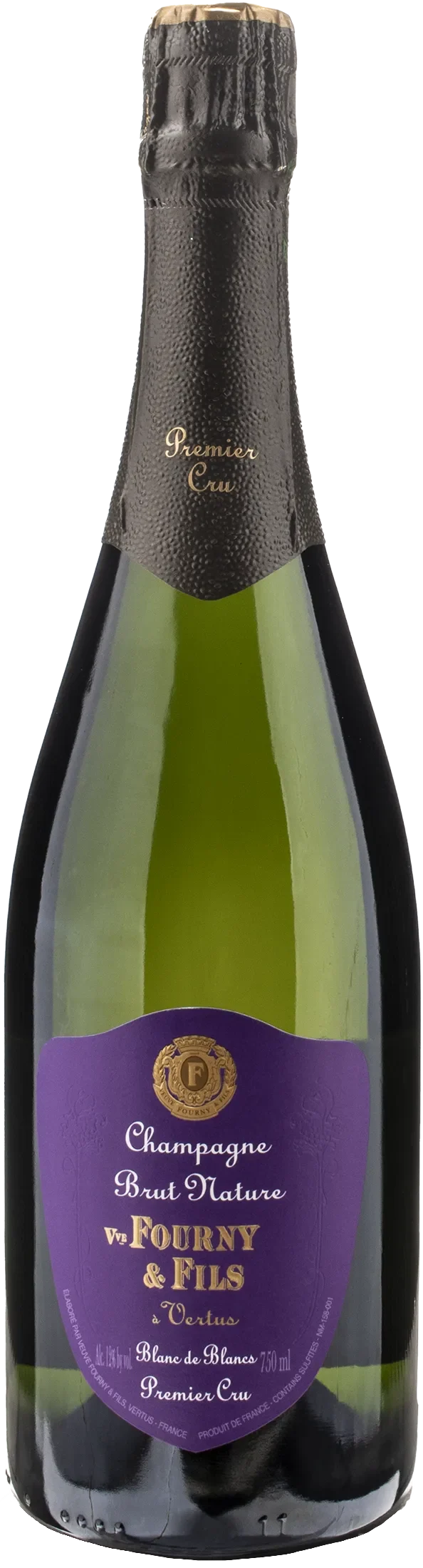 Veuve Fourny Champagne a Vertus 1er Cru Blanc de Blancs Brut Nature