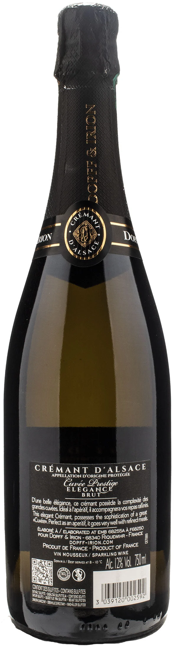 Dopff & Irion Cremant d'Alsace Cuvee Prestige Elegance Brut