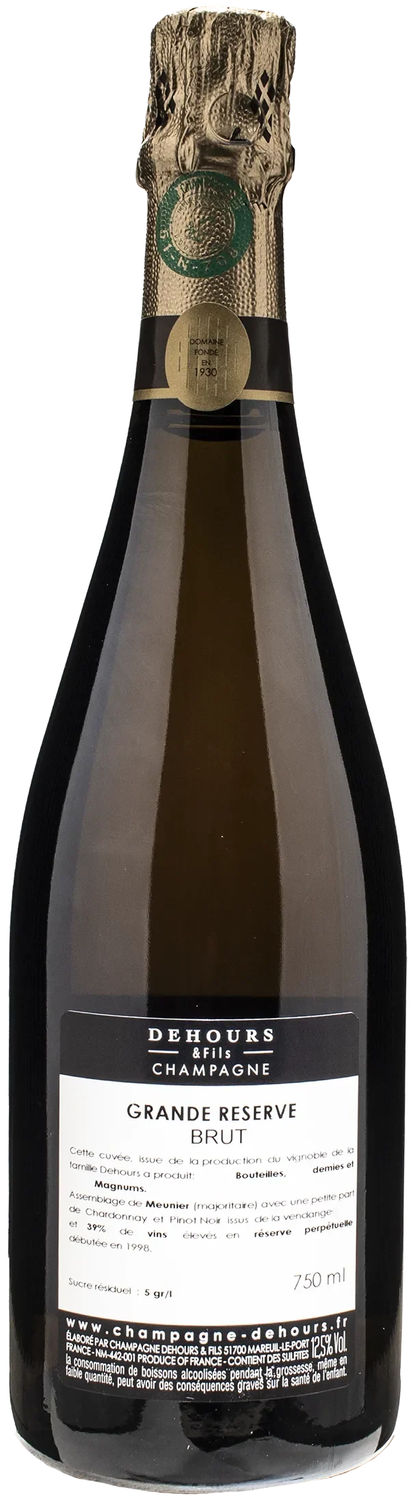 Domaine Dehours Champagne Grande Reserve Brut