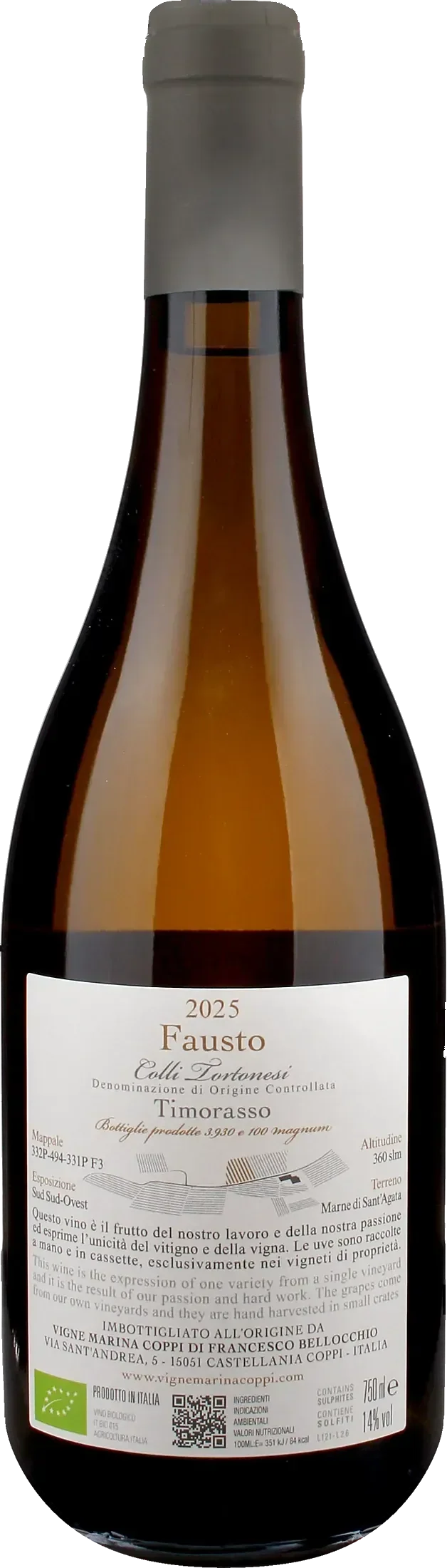 Vigne Marina Coppi Timorasso Fausto 2025