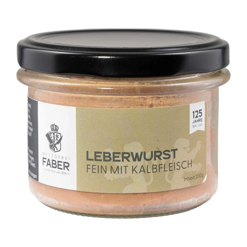Leberwurst mit Kalbfleisch