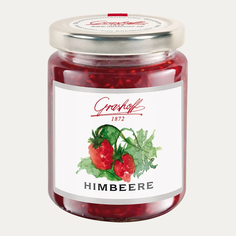 Himbeere Konfitüre Extra – Fruchtaufstrich Grashoff – 250 g