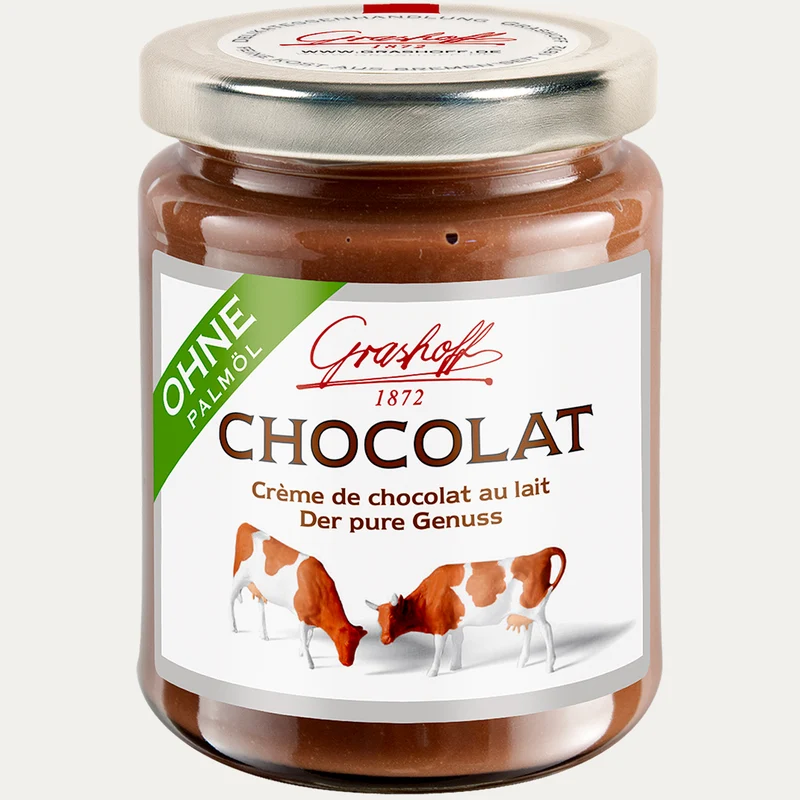 Milch Chocolat der pure Genuss – Schokoladencreme Grashoff – 250 g