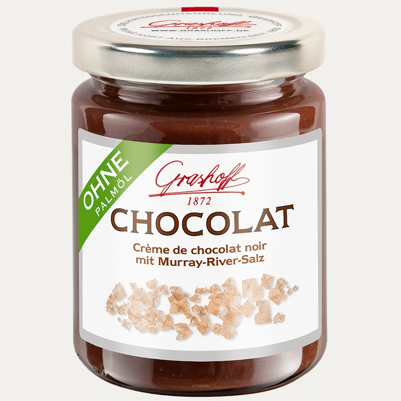 Dunkle Chocolat mit Murray-River-Salz – Schokoladencreme Grashoff – 250 g