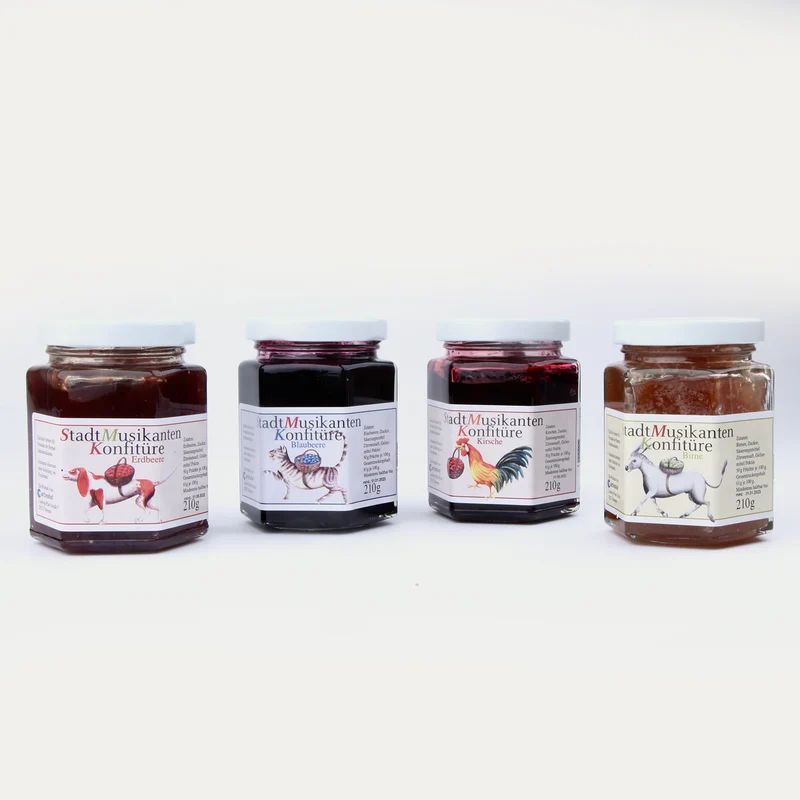 Stadtmusikanten Konfitüre – 4er Geschenkset groß