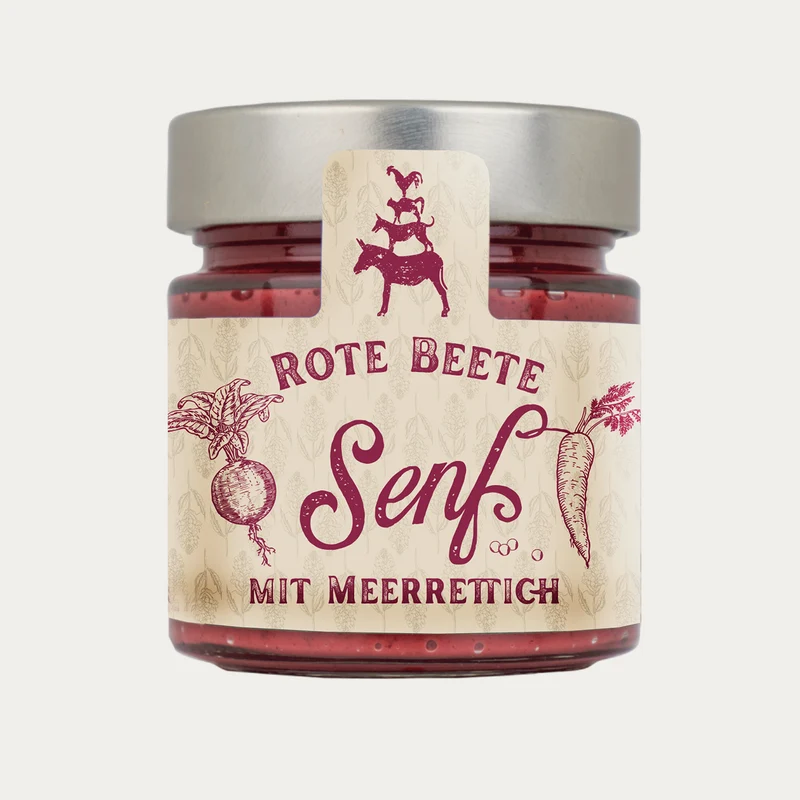 Valenbrooker Senf – Rote Beete & Meerrettich – 210 ml