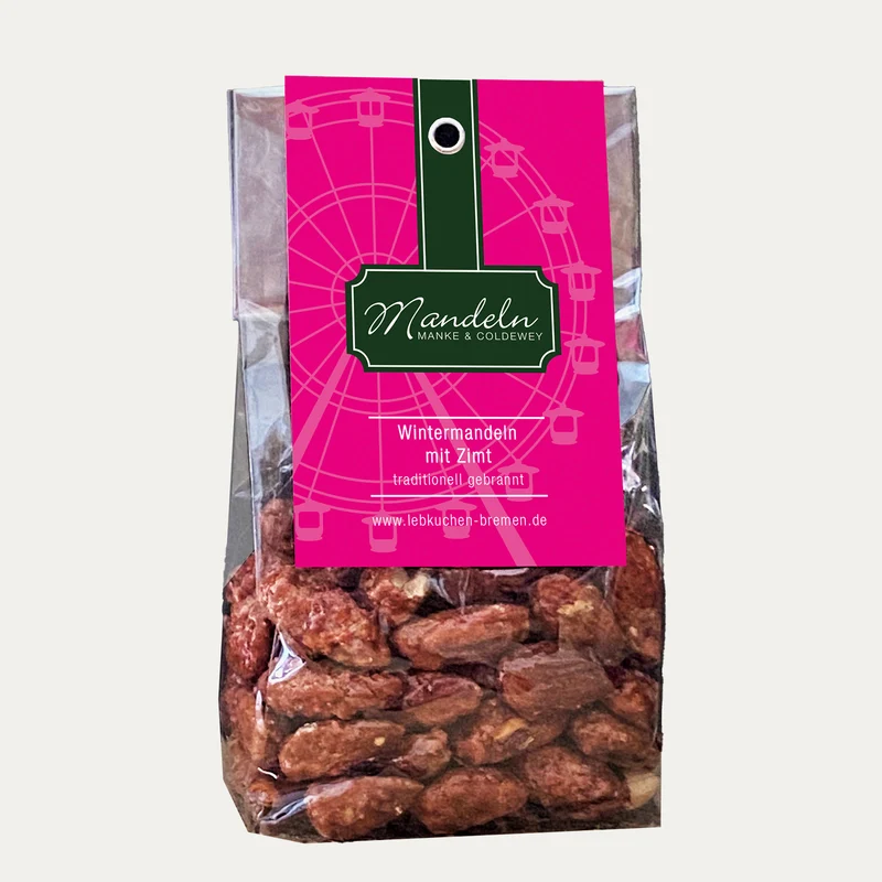 Mandeln mit Zimt traditionell gebrannt – 100 g