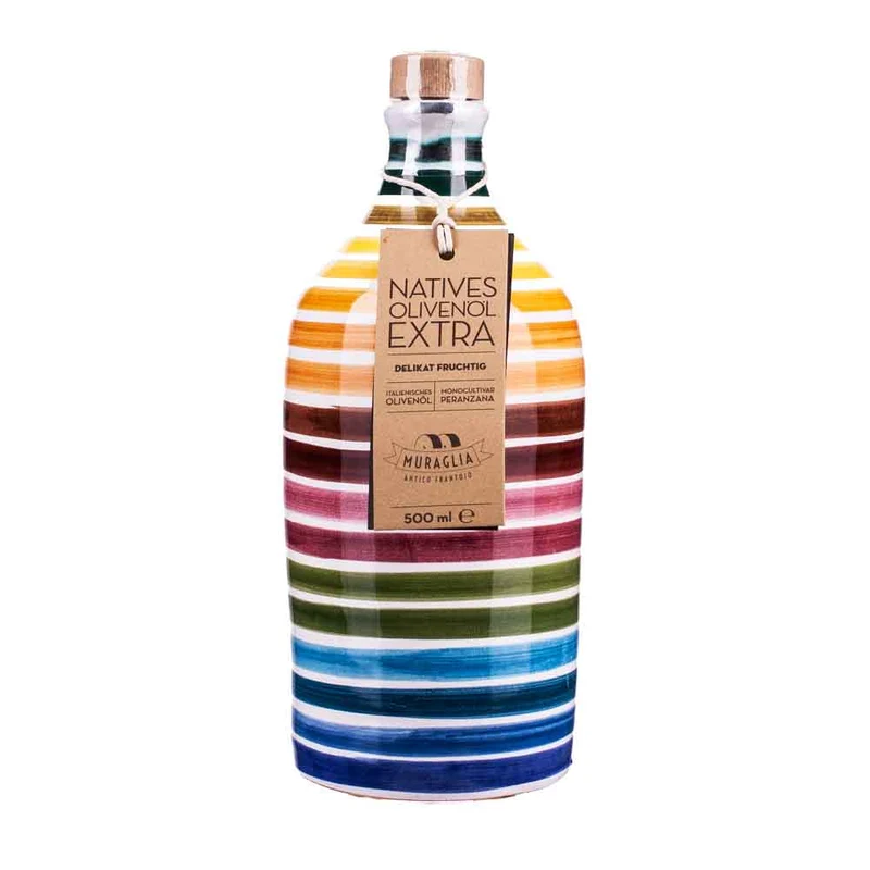 Olivenöl geringelte Keramikflasche