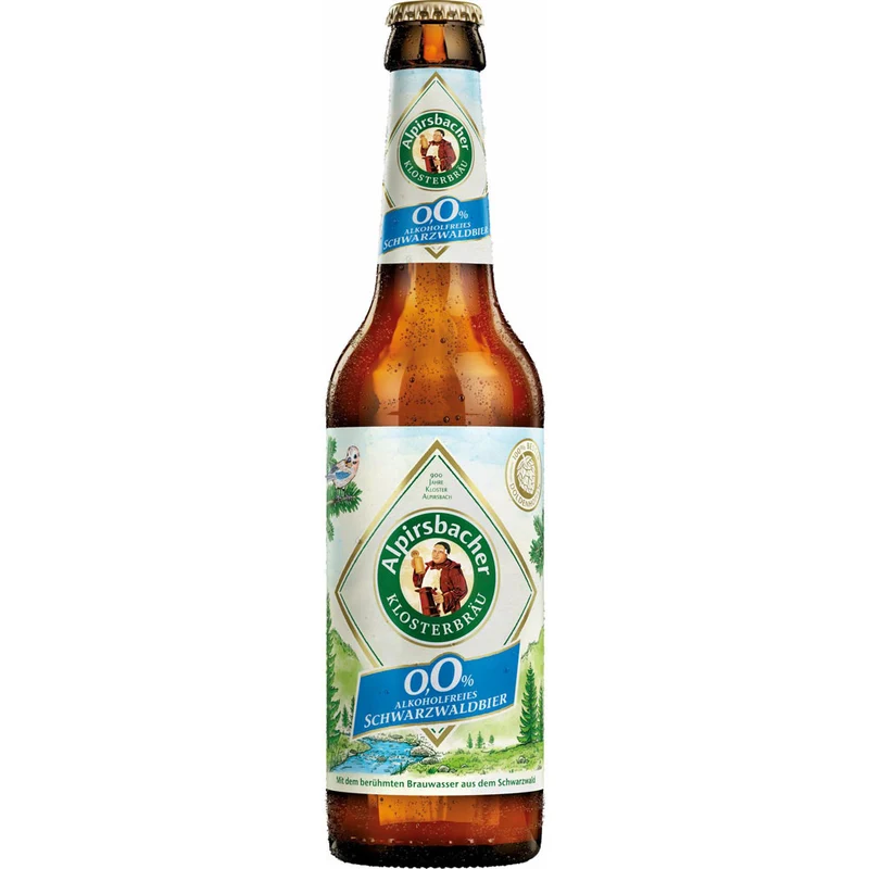 Alpirsbacher Alkoholfreies Schwarzwaldbier 24x 0,33 Liter (MEHRWEG)