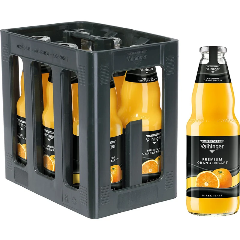 Vaihinger Premium Orangensaft 6x 1 Liter (MEHRWEG)