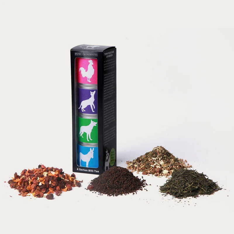 Bremer Stadtmusikanten Bio-Tee – 4er-Set – 125 g