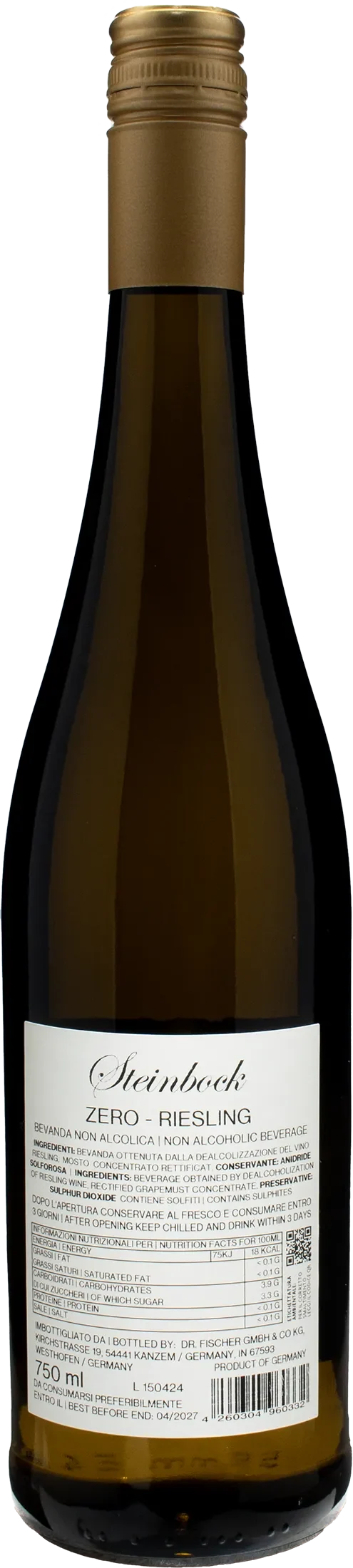 Steinbock Riesling Zero Alcol