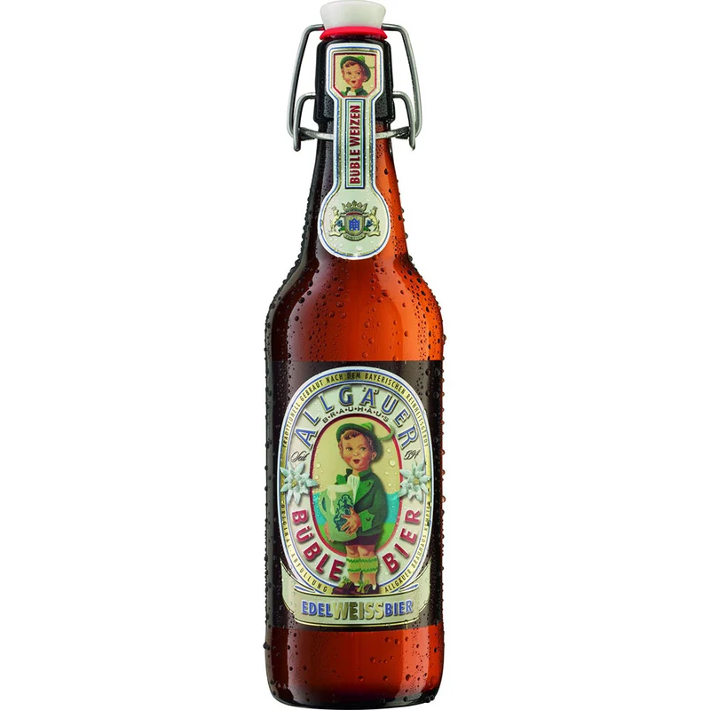 Allgäuer Büble Edelweißbier 20x 0,5 Liter (MEHRWEG)