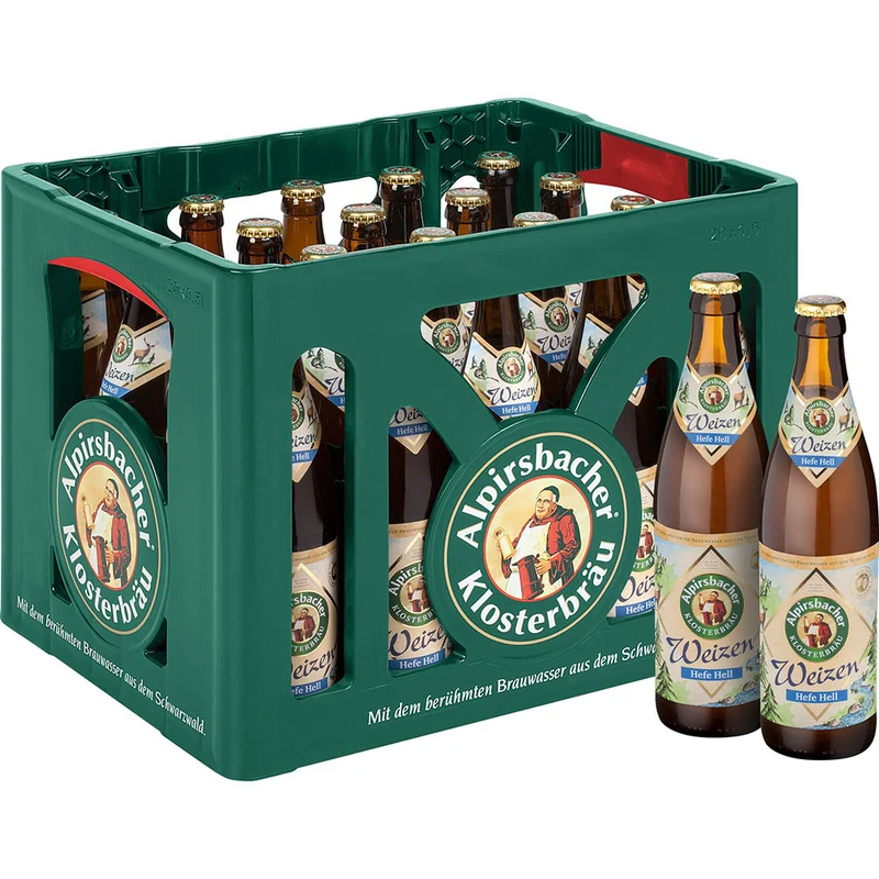 Alpirsbacher Weizen Hefe Hell 20x 0,5 Liter (MEHRWEG)