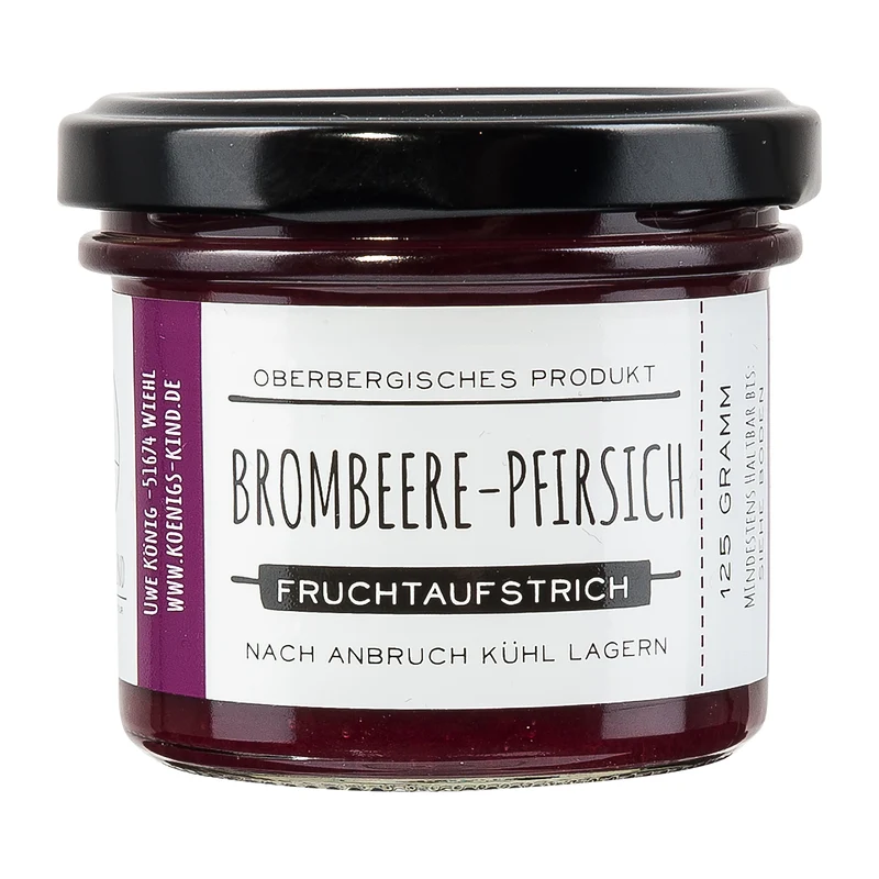 Brombeere-Pfirsich Fruchtaufstrich