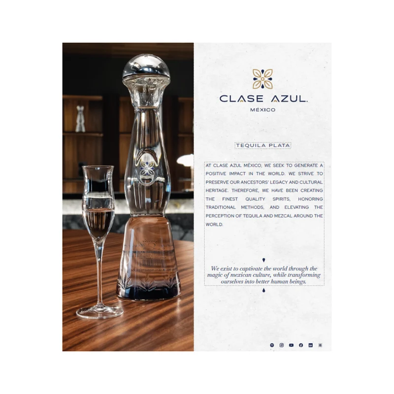 Clase Azul Plata Tequila 40% 0.7 l