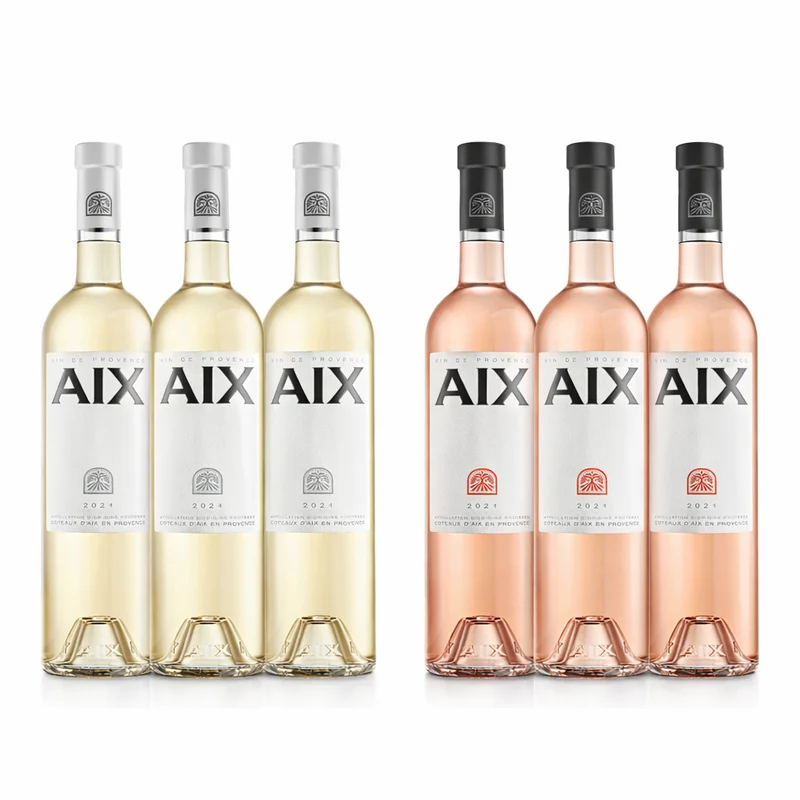 AIX BUNDLE - 3 x AIX ROSÉ 2025 & 3 x AIX BLANC WHITE 2024
