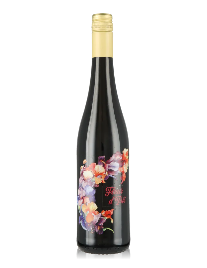 Fleur d'Iris, Blumenflasche, Merlot, IGP, Pays d'Oc, lieblich