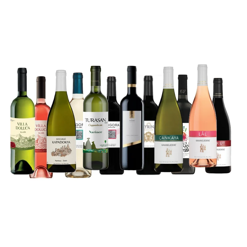 Weinpaket 12 Flaschen – Türkische Weine zum Probieren