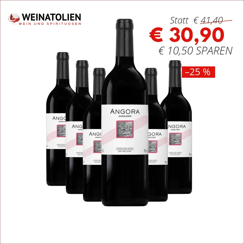 Kavaklıdere Angora Rot – 6er Sparpaket