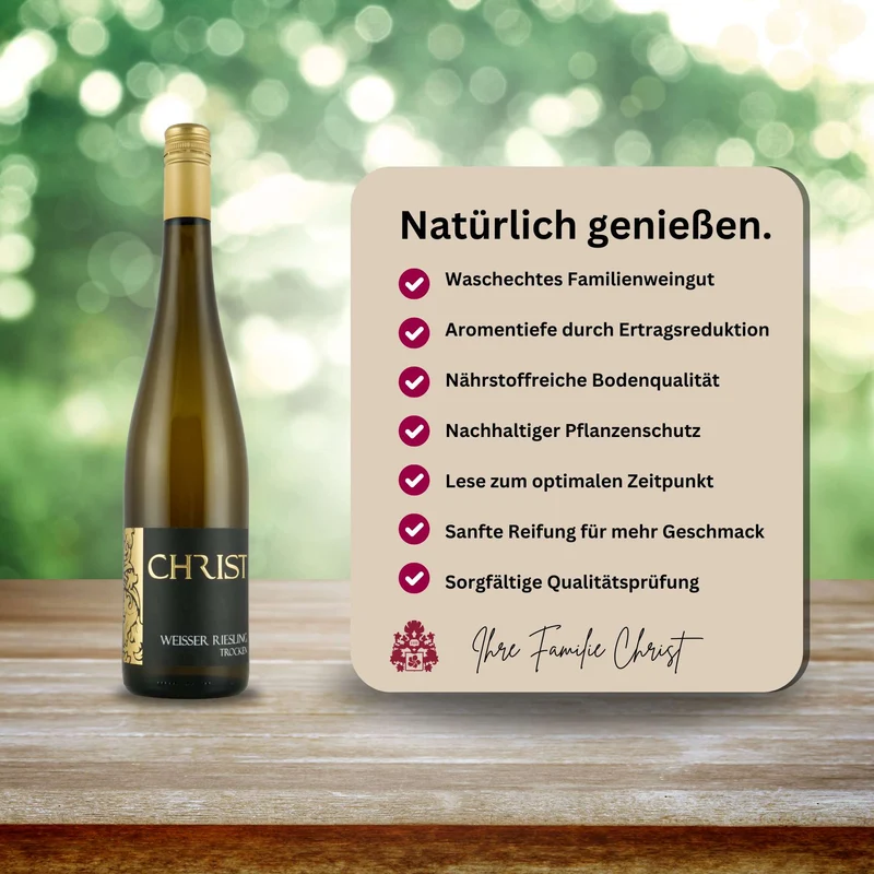 2025 Weißer Riesling trocken