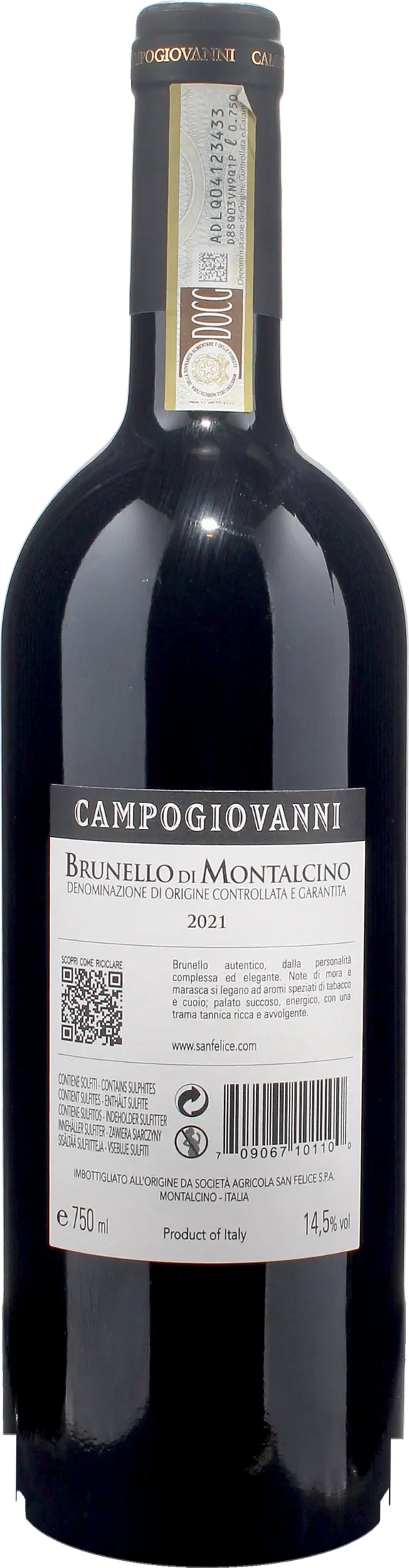San Felice Brunello di Montalcino Campogiovanni 2021