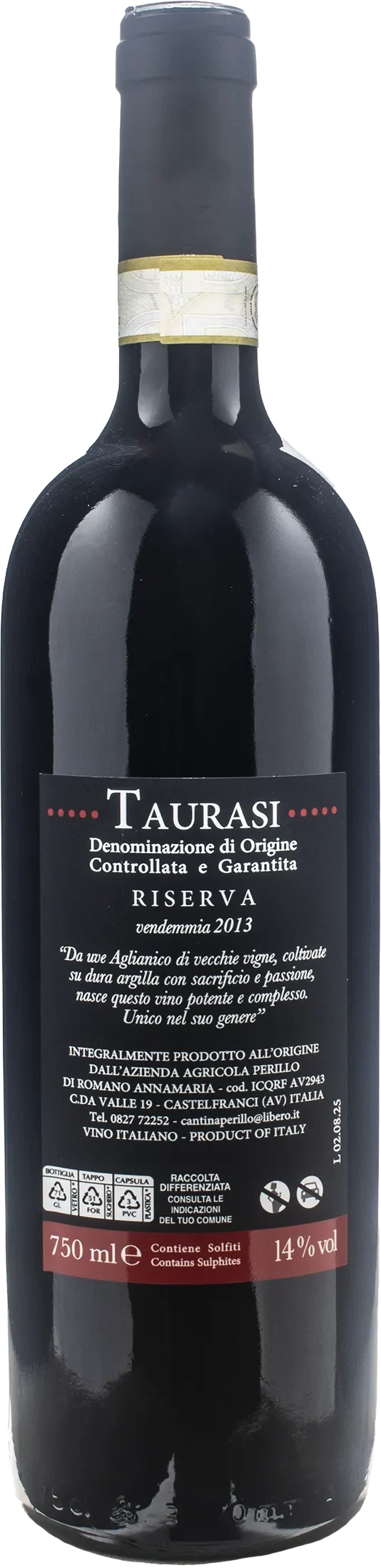 Perillo Taurasi Riserva 2013