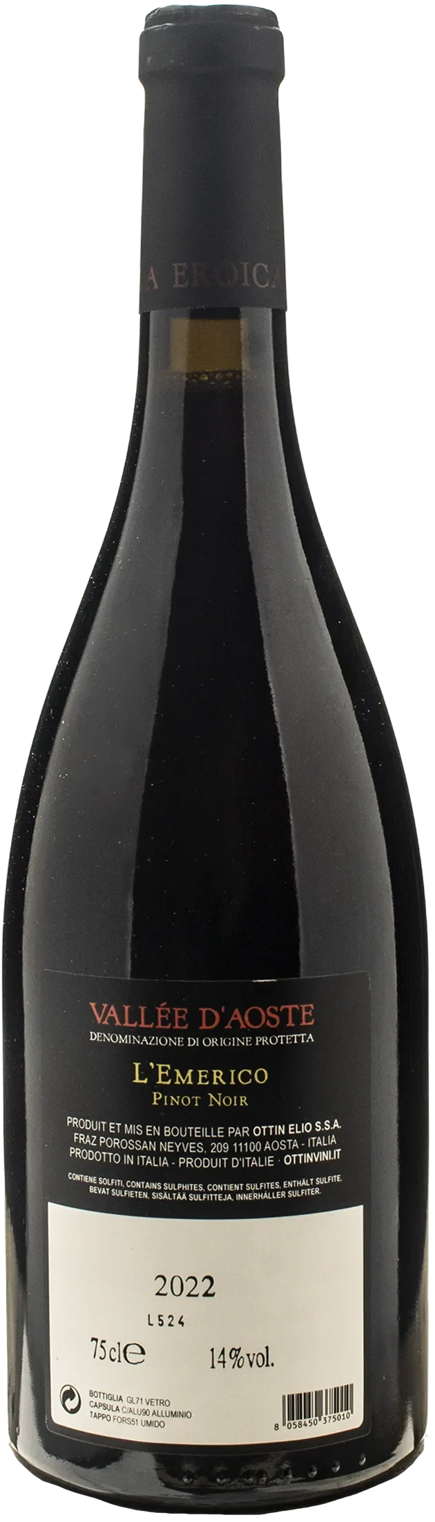 Ottin Pinot Nero L'Emerico 2022