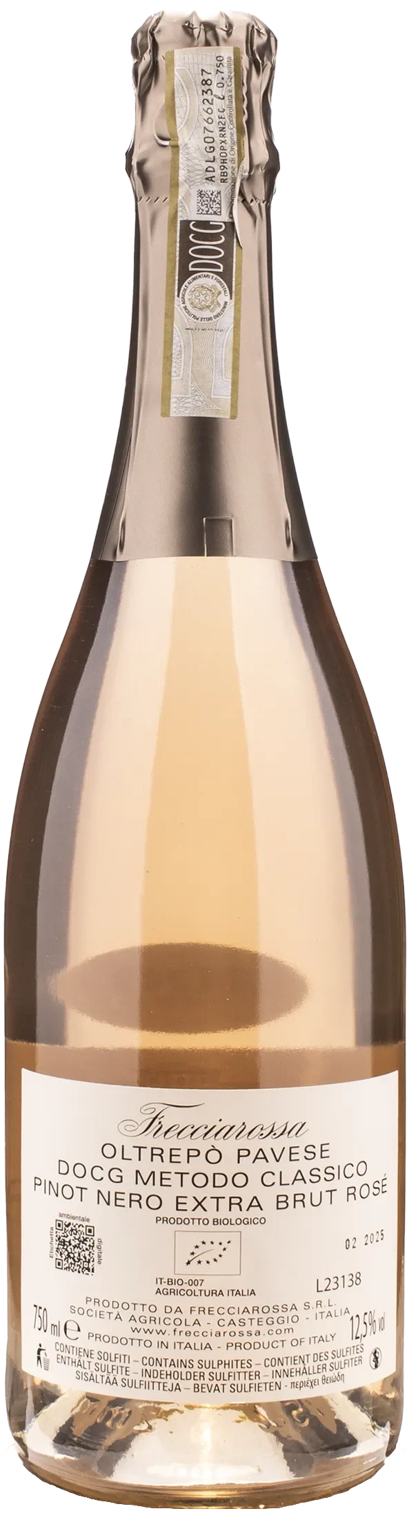 Frecciarossa Metodo Classico Rosato Pinot Nero Extra Brut