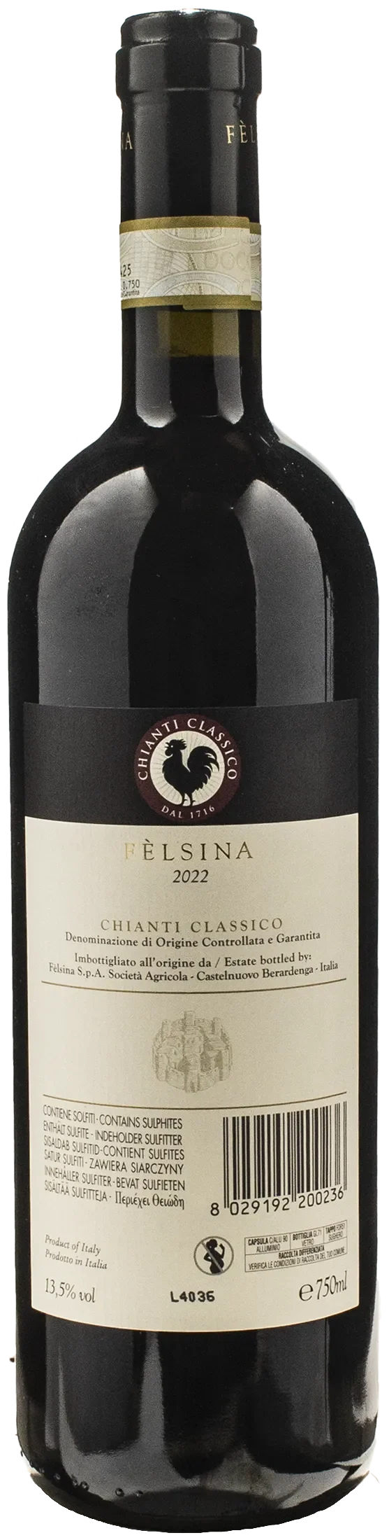 Felsina Chianti Classico Berardenga 2022