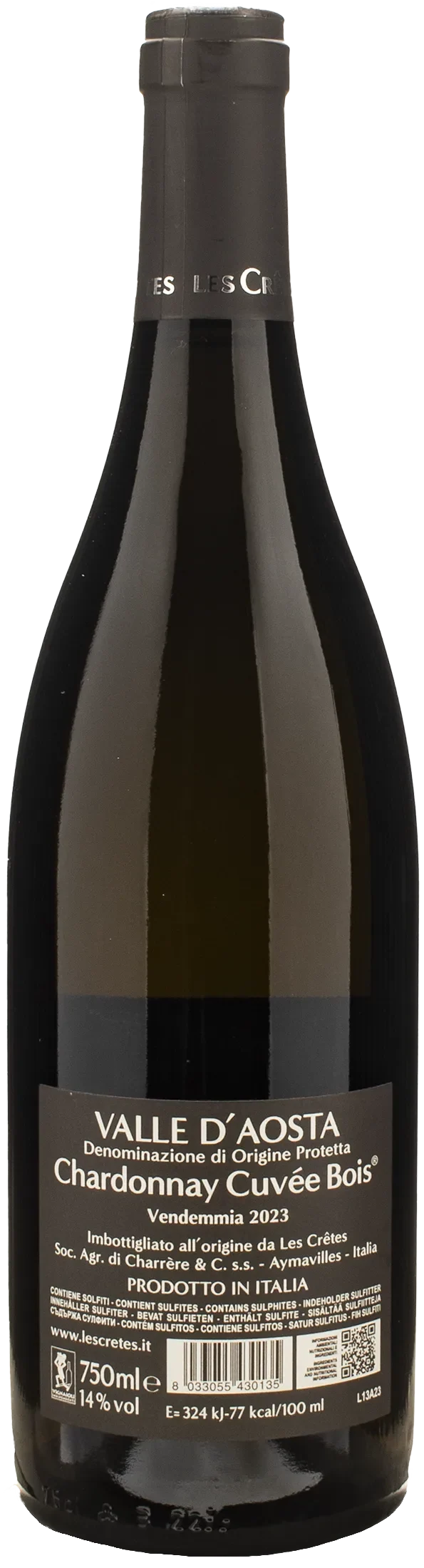 Les Cretes Chardonnay Cuvee Bois 2023
