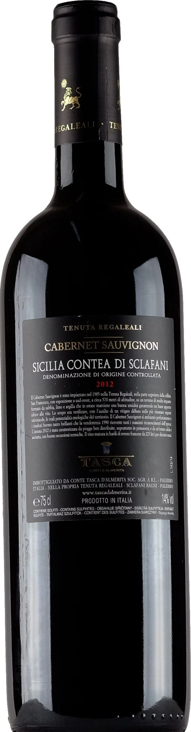 Tenuta Regaleali Vigna San Francesco Cabernet Sauvignon 2012