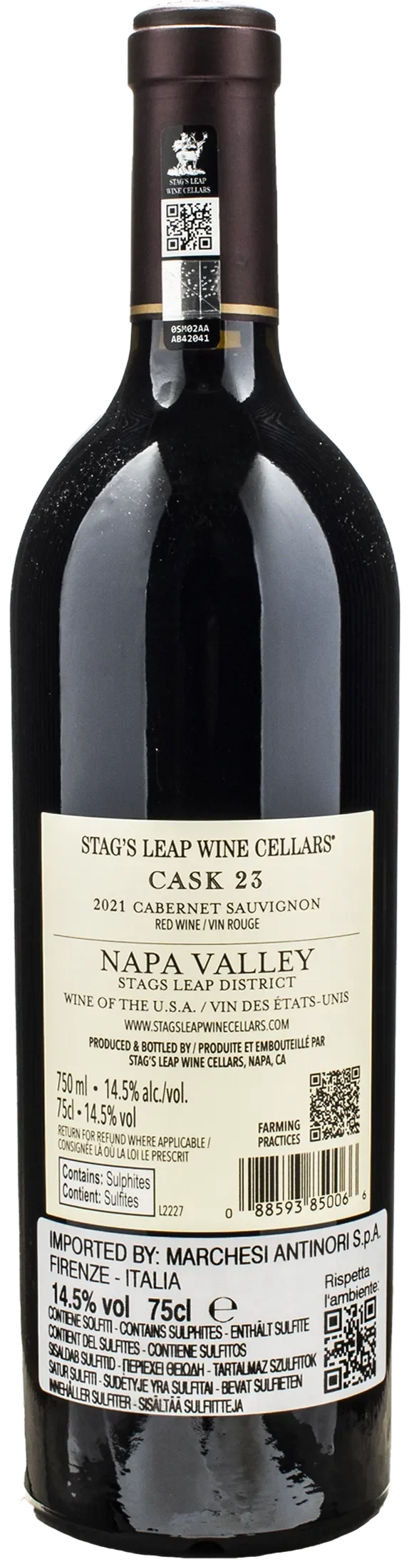 Stag's Leap Cask 23 Cabernet Sauvignon 2021