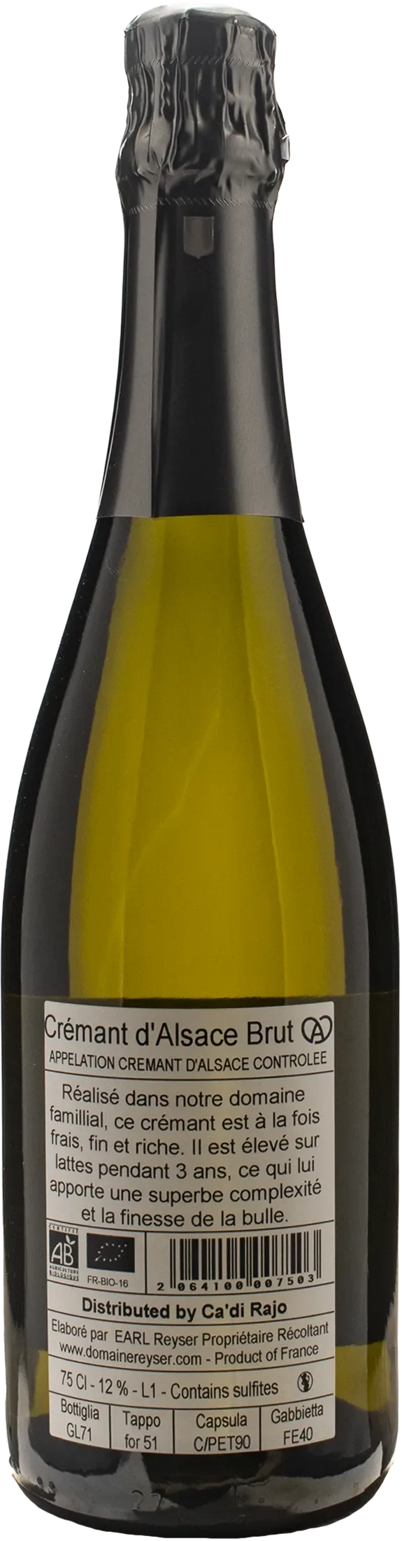 Hubert Reyser Cremant d'Alsace Brut