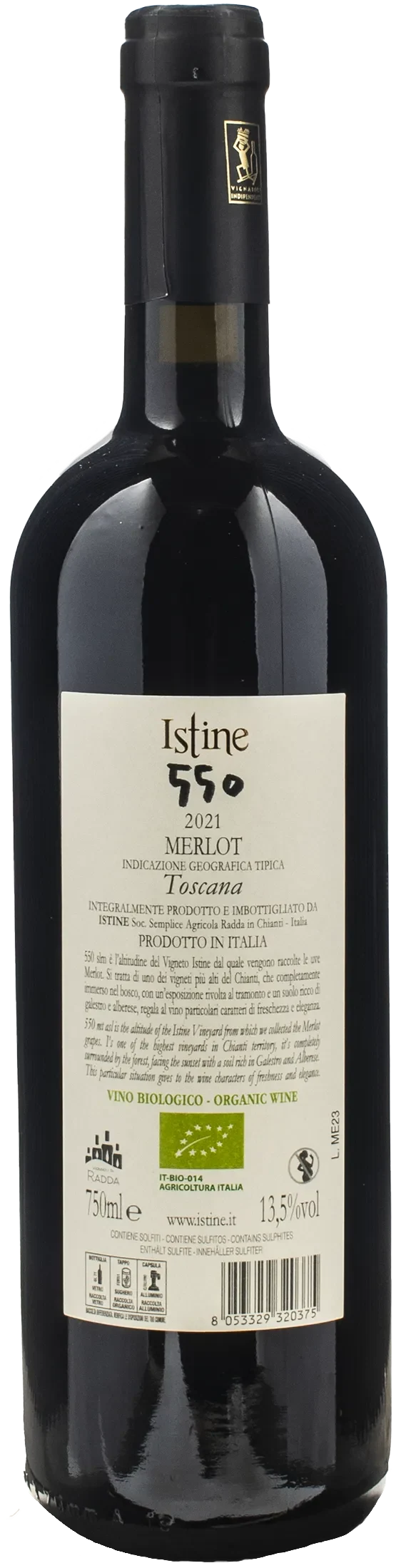 Istine 550 Merlot 2021