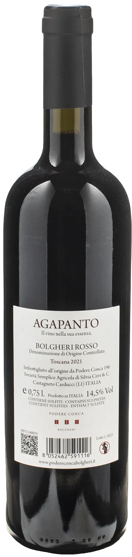 Podere Conca Bolgheri Agapanto 2021