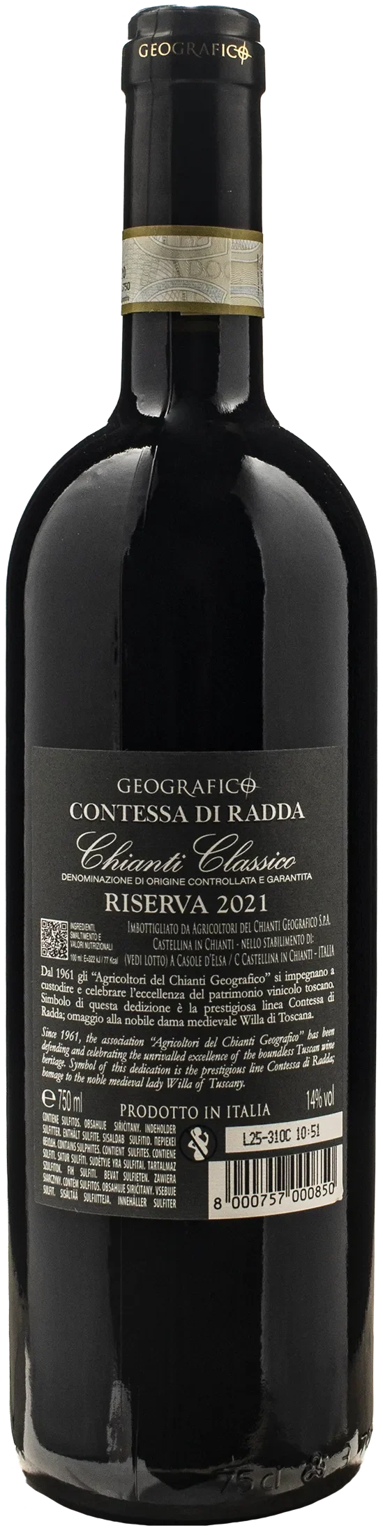 Geografico Contessa di Radda Chianti Classico Riserva 2021